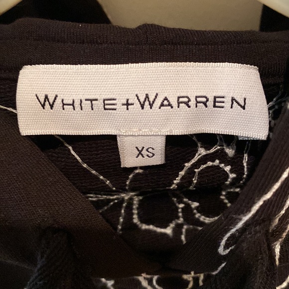White + Warren Embroidered Floral Hoodie - Picture 4 of 6